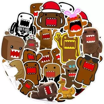 10/50 шт. забавные наклейки Domo Kun Domo JDM стиль наклейки в стиле граффити для DIY багажа ноутбука скейтборд велосипедные наклейки