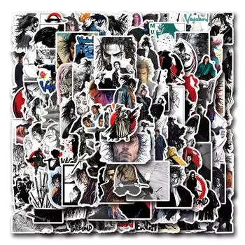 10/50cs Vagabond наклейки японский самурай граффити наклейки для DIY багаж ноутбук мотоцикл наклейка на велосипед 10pcs