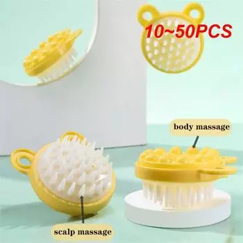 10~50 шт. Массажер для кожи головы снимает зуд и перхоть Нежный и гибкий силикагель Лучший продавец Эффективный Популярный