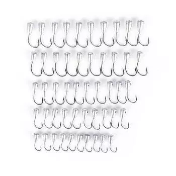 10/50X перевернутый крючок титановый вольфрамовый крючок с бородкой из олова джиг-головка подставка для крючка 4#