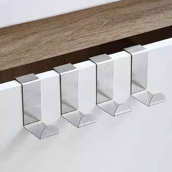 10/5/1 шт. крючок для дверной вешалки из нержавеющей стали, кухонный крючок для кухонного шкафа, дверной крючок для одежды, вешалка для спальни, ванной комнаты, держатель с несколькими крючками