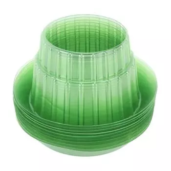 10/5/1 шт прочные защитные пластиковые кольца для защиты растений от улиток защитный чехол для овощей чехол для цветочного горшка 1PCS зелёный