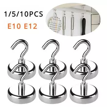 10/5/1 Товар Магнит Магнитный Крючок Металлический Iman Сильный Ключи Вешалка Главная Кухня Ванная Аксессуары Хранение Аккуратный Сад Крючки 1PC