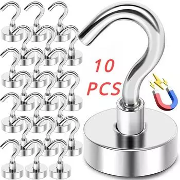 10/5/1 Товар Магнит Магнитный Крючок Металлический Iman Сильный Ключи Вешалка Главная Кухня Ванная Аксессуары Хранение Аккуратный Сад Крючки 1PC