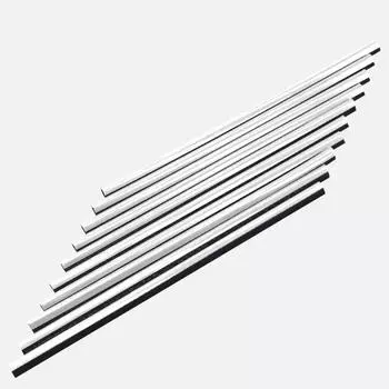 10/5 шт., автомобильные вентиляционные отверстия, внутренние декоративные наклейки, наклейки, полоски, автомобильные аксессуары 5 PCS/Set серебряный