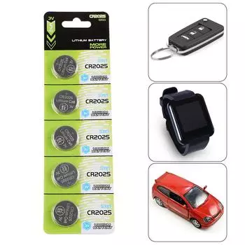10/5 шт. CR2025 3 В батарейки-таблетки надежные источники питания CR2025 батарейки для устройств бесключевого доступа аксессуары A