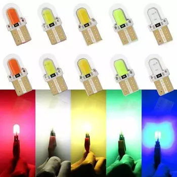 10/5 шт. T10 194 168 W5W COB 8SMD Яркая светодиодная лампа белая 12 В 6500 К Автомобильная светодиодная лампа 5Pcs/Set белый
