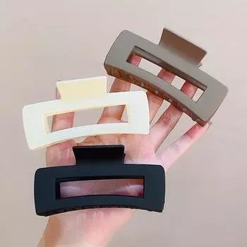 10,5 см новая модная акриловая шпилька для волос женская корейская простая геометрическая банная акула заколка для волос когти для девочек головные уборы аксессуары для волос жёлтый