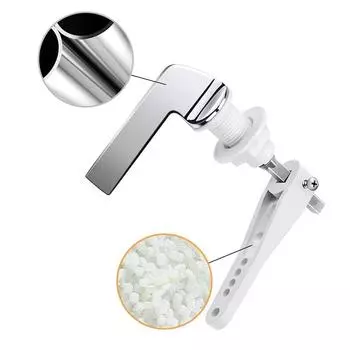 10,5 см x 9,5 см Ручка смыва для унитаза 1 шт. Насадки Хромированный металл Прочный