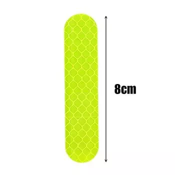 10-60 шт. универсальные светоотражающие наклейки с предупреждением о безопасности для автомобиля, отражают все источники света, наклейки на шлем мотоцикла, детали автомобиля 60PCS белый