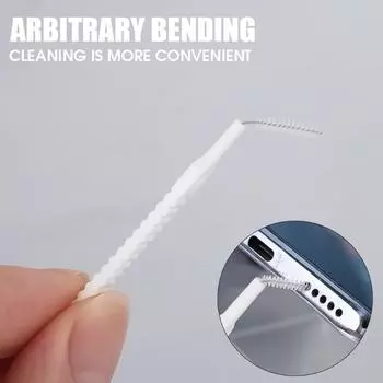 10-60 шт. щетка для чистки душа насадка для душа против засорения нейлоновая щетка очиститель компьютерной клавиатуры инструмент для очистки отверстий для телефона