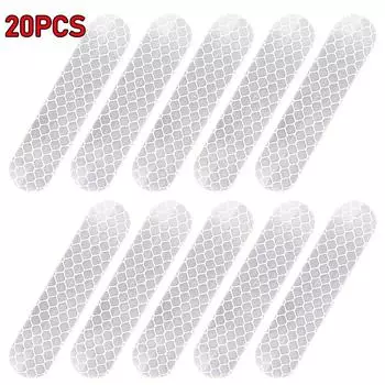 10-60 шт. универсальные предупреждающие светоотражающие наклейки для автомобиля отражают все источники света, наклейки на мотоциклетный шлем, автомобильные запчасти