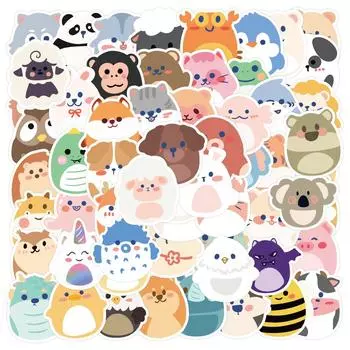 10/60pcs Симпатичные наклейки животных граффити наклейки для DIY багаж ноутбук скейтборд мотоцикл велосипед наклейки 10pcs