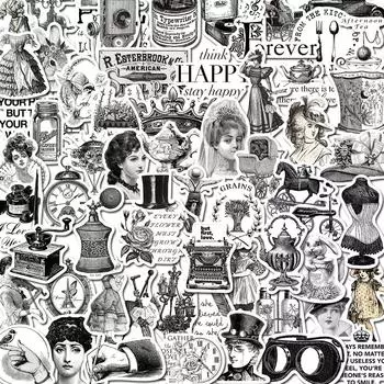 10/64 шт. классические европейские средневековые наклейки ретро винтажные наклейки с граффити для DIY багажа ноутбука скейтборда велосипедные наклейки 10pcs