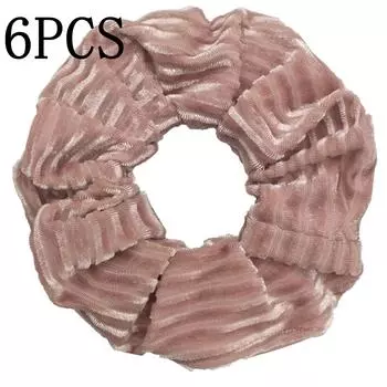 10/6 Аксессуары Резинки для волос Женские Бархатные Однотонные Леопардовые Тай-дай Держатели для хвостика Головные уборы Эластичные резинки Набор