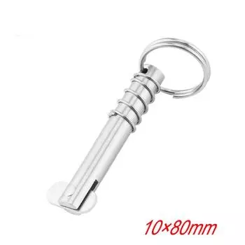 10*80 мм морской класс, нержавеющая сталь 316, быстроразъемный штифт для лодки, морское оборудование, сменные петли для палубы, аксессуары 1pcs