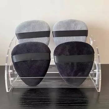 10,8 см пудра для макияжа мягкая большая капля велюровая пуховка косметическая губка для тонального крема чёрный