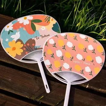 10-элементный белый пластиковый креативный прочный японский веер Uchiwa Diy Kit каркас веера для поделок ручное изготовление веера