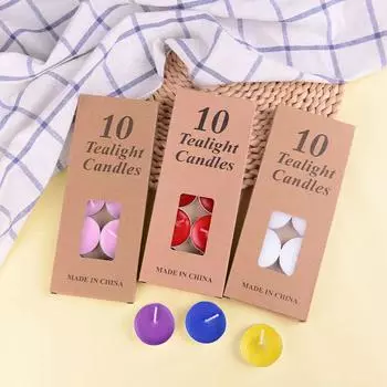 10 алюминиевых чайных свечей в оболочке для Дня святого Валентина, предложений, отелей, изоляции 10 pieces зелёный