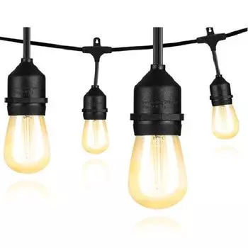 10 больших подключаемых светильников коммерческого класса, водонепроницаемые уличные гирлянды, светодиодные гирлянды, украшения для сада, праздника, свадьбы 220V 1W Bulb EU pulg