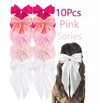 10 bow hair clips Women s summer Premium Korean Bow clip Headdress Duck Bill clip hair clip Hair accessories Size fits all