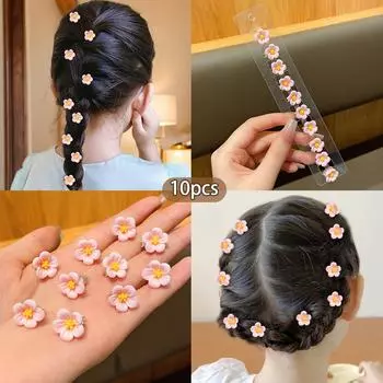 10 cute floral hair clips with a sweet and fashionable style, suitable for daily use as hair accessories