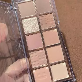 10-цветная многофункциональная палетка теней для век - матовые мерцающие тени для век, контуринга под складкой и макияжа носа