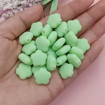 10 цветов 15*7 мм модные браслеты свободные бусины цветы бусины резиновые DIY ювелирные изделия ожерелье 30 шт жёлтый