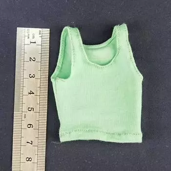 10 цветов 1/6 Миниатюрный жилет Ткань Модная одежда Новая футболка с круглым вырезом для 12-дюймовой экшн-куклы 6