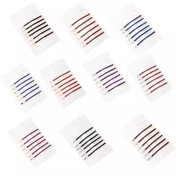 10 цветов 6 шт. модные женские заколки для волос из сплава шпилька-невидимка заколка (Короткий клип) Gold Dark Blue, Short