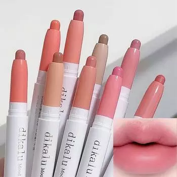 10 цветов, матовая подводка для губ, водостойкая, долговечная, натуральная, очаровательная, контурная помада, карандаш для губ, женская косметика для губ, косметика 10