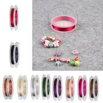 10 цветов медная проволока для бисера для изготовления ювелирных изделий и изготовления браслетов ручной работы, ожерелье, головные уборы, ювелирный шнур