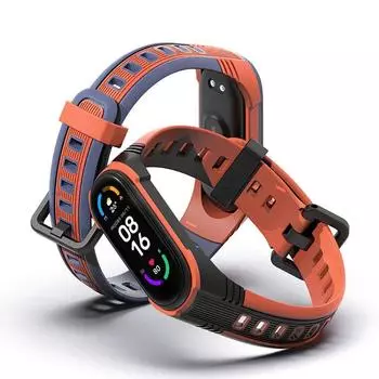 10 цветов силиконовый ремешок для браслета на запястье для Xiaomi Mi Band 7/6/5 Sports