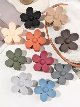 10 цветов заколка для волос с цветком 10 шт. заколка-краб для волос нескользящая большая сильная фиксация прочные аксессуары для волос для женщин девушек густых волос