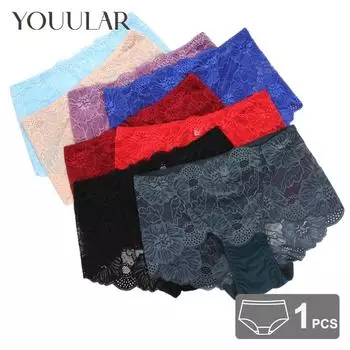 10 цветов, женские сексуальные кружевные трусики с цветочной вышивкой, нижнее белье со средней талией, бесшовные трусы с подтяжкой ягодиц, большие размеры, эластичные трусики M