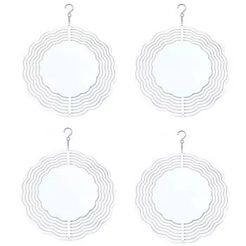 10 дюймов сублимационные заготовки для ветряных вертушек, 3D алюминиевая ветряная кинетическая скульптура 1 Pc