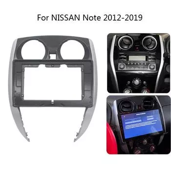10-дюймовая автомобильная радиопанель для Nissan Note 2012-2019, видеопанель, плеер, аудио, рамка 2 Din, комплект для крепления на приборную панель 10.1 inch