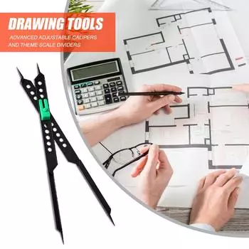 10-дюймовая художественная линейка для рисования, регулируемая пластиковая пропорциональная шкала, делитель, AU