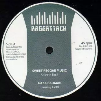 10-дюймовая пластинка SELECTA FAR I, SAMMY GOLD, ROBERTO - Sweet Reggae Music / Gaza Badman / R001 RAGGATTACK 2010 Регги, Ска и Даб Б/У