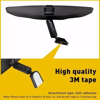 10-дюймовое внутреннее зеркало заднего вида, черное автомобильное внутреннее зеркало заднего вида из АБС-стекла, внутреннее зеркало заднего вида, автомобильные аксессуары для универсального автомобиля CHINA