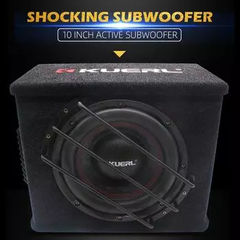 10-дюймовые автомобильные динамики высокой мощности RMS 150 Вт автомобильная стереосистема с чистым басом, утяжеленный трапециевидный автомобильный сабвуфер, модификация автомобильной аудиосистемы 10 inch