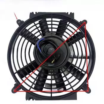10-дюймовый 12 В/24 В автомобильный вентилятор охлаждения кондиционера 24V