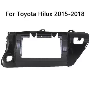 10-дюймовый 2Din Android головной блок автомобильного радиоприемника рамка комплект для TOYOTA Hilux 2015-2018 авто стерео установка приборной панели отделка лицевой панели 10.1 inch