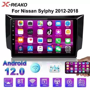 10-дюймовый экран автомобильного радио для NISSAN SYLPHY Sentra 2012 2013 2014 2015-2018 автомобильная стереосистема Android Auto Apple Carplay WIFI GPS DSP 1GB+32GB carplay