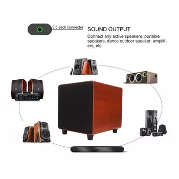 10-дюймовый активный сабвуфер универсальный 300 Вт активный сабвуфер динамик для внутреннего и наружного использования 100240 В США US Plug