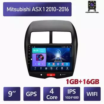 10-дюймовый Android для Mitsubishi ASX 1 2010-2016, автомобильный радиоприемник, мультимедийный видеоплеер, GPS-навигация, WIFI, 1 + 16 ГБ