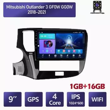 10-дюймовый автомобильный радиоприемник на базе Android для Mitsubishi Outlander 3 GF0W GG0W 2018-2021, мультимедийный плеер, GPS-навигация, стерео, WIFI, 1 + 16 ГБ