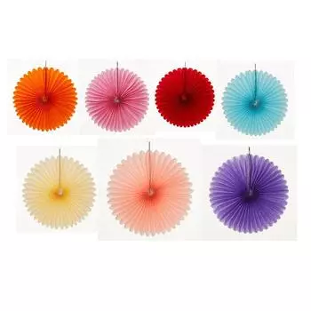 10-дюймовый цветочный веер с круглой гирляндой из складной бумаги для домашнего праздничного фона, подвесных украшений, декоративных принадлежностей красный