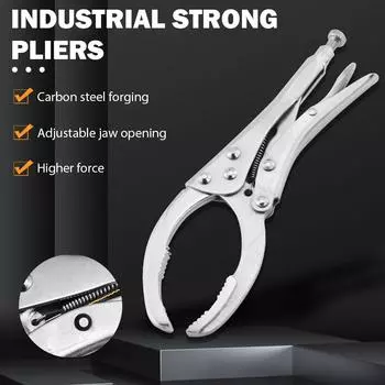 10-дюймовый фильтр Специальный щипцы ключ Регулируемые плоскогубцы Фильтр ключ с нескользящей ручкой Авторемонт Ручной инструмент Домашний DIY