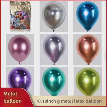 10-дюймовый металлический латексный шар для украшения вечеринок, 1,8 г, круглая сценическая установка.
